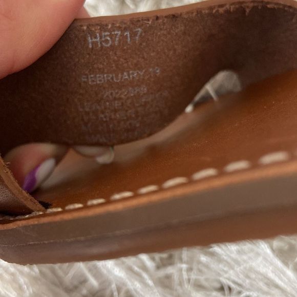 Madewell Broadwalk Brown Leather Ankle Strap Sandals size 8.5 - Picture 11 of 11